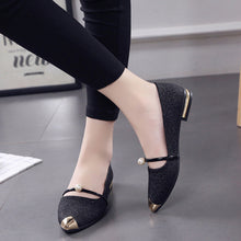 Load image into Gallery viewer, Women Pointed Toe Ladies Casual Low Heel Flat Shoes