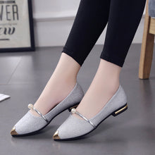 Load image into Gallery viewer, Women Pointed Toe Ladies Casual Low Heel Flat Shoes