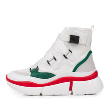 Load image into Gallery viewer, New Women Buckle Winter Shoes Leather Ankle Boots Shoes